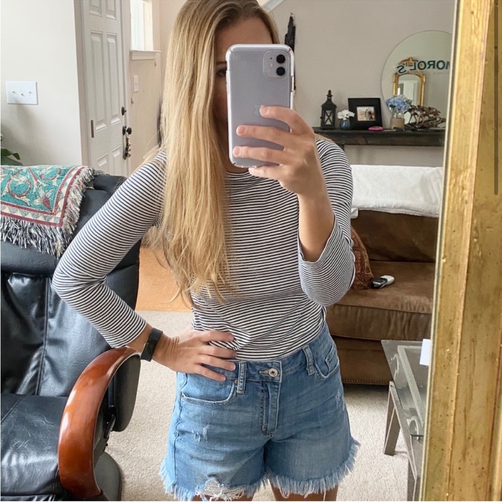 J. Crew Stripped Fitted Tee